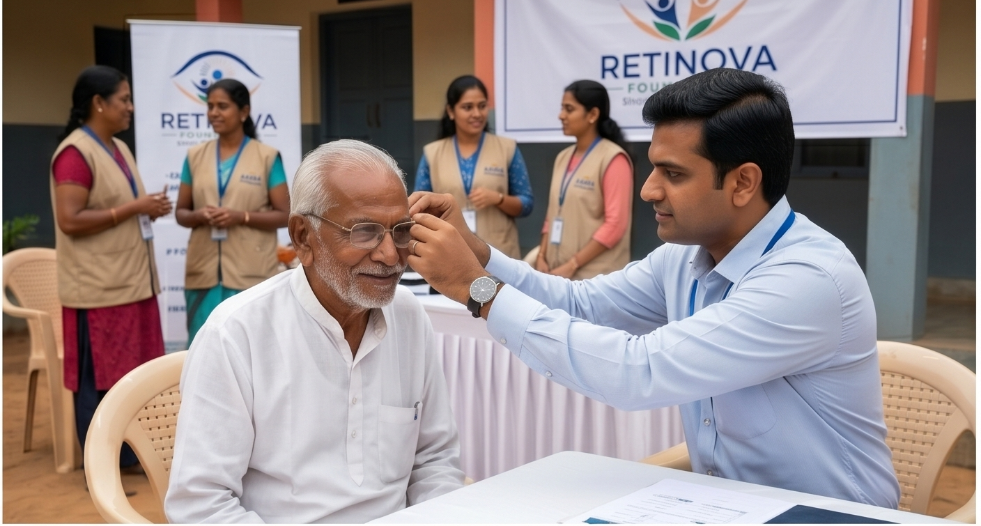 Old Age Home Spectacles Distribution